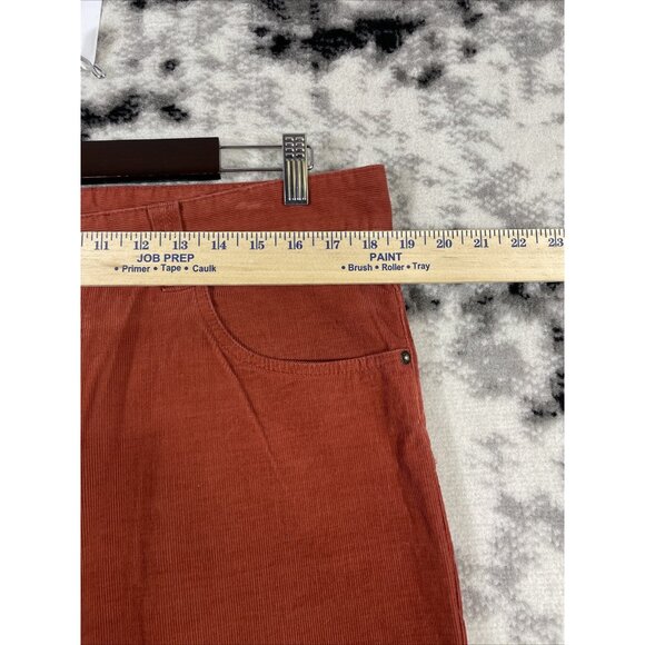 Prana Corduroy Jeans Mens Size 36x30 Rustic Orange Straight Leg Outdoors Comfort - Picture 4 of 14